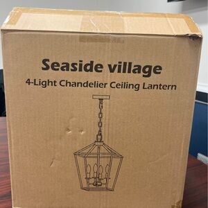 Seaside Village 4-Light Chandelier Ceiling Lantern
